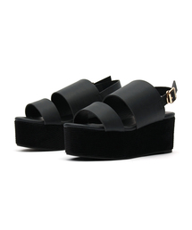 mystic | 【Omekashi】厚底ストラップサンダル(サンダル)