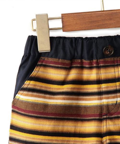 green label relaxing（グリーンレーベルリラクシング）の「【KIDS】リップルボーダー パンツ5L◆（その他パンツ・キッズ・ネイビー・135/95/105/125/115）」の2枚目の写真