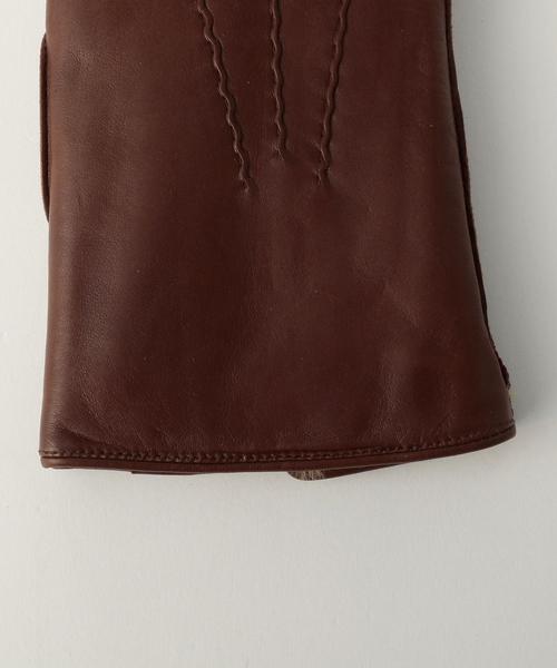 DENTS（デンツ）の「＜DENTS＞ HAIR SHEEP GLOVE/グローブ（手袋・メンズ・ブラック/ブラウン・8 1/2/71/2/8）」の6枚目の写真