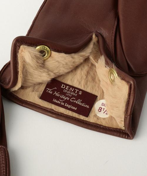 DENTS（デンツ）の「＜DENTS＞ HAIR SHEEP GLOVE/グローブ（手袋・メンズ・ブラック/ブラウン・8 1/2/71/2/8）」の7枚目の写真