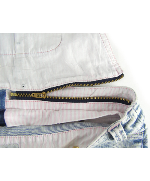 MILKFED.(ミルクフェド)の「BRIGHT JEAN SALOPETTE SKIRT(スカート・レディース・ブルー・X-SMALL/SMALL)」の7枚目の写真