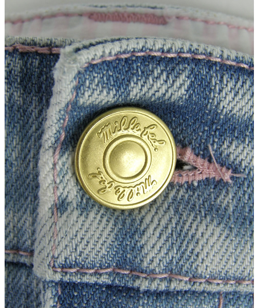 MILKFED.(ミルクフェド)の「BRIGHT JEAN SALOPETTE SKIRT(スカート・レディース・ブルー・X-SMALL/SMALL)」の8枚目の写真