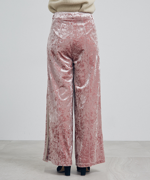 UNITED TOKYO(ユナイテッドトウキョウ)の「ベロアワイドパンツ(その他パンツ・レディース・オレンジ/ブラック/ピンク・1)」の10枚目の写真