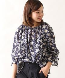 coen | ビエラフラワープリントプルオーバーブラウス(シャツ/ブラウス)