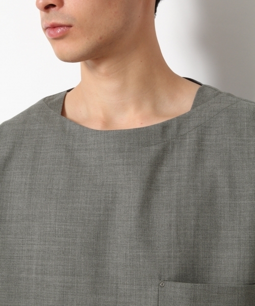 RAGEBLUE（レイジブルー）の「【HY-TEK】ウールモヘアプルオーバーTシャツ/746528（シャツ/ブラウス・メンズ・グレー/ネイビー・LARGE/SMALL/MEDIUM）」の14枚目の写真
