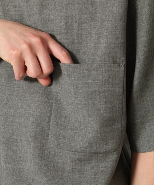 RAGEBLUE（レイジブルー）の「【HY-TEK】ウールモヘアプルオーバーTシャツ/746528（シャツ/ブラウス・メンズ・グレー/ネイビー・LARGE/SMALL/MEDIUM）」の17枚目の写真