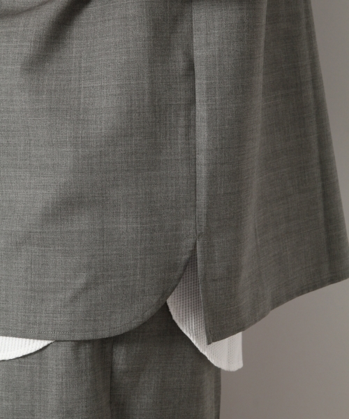 RAGEBLUE（レイジブルー）の「【HY-TEK】ウールモヘアプルオーバーTシャツ/746528（シャツ/ブラウス・メンズ・グレー/ネイビー・LARGE/SMALL/MEDIUM）」の7枚目の写真