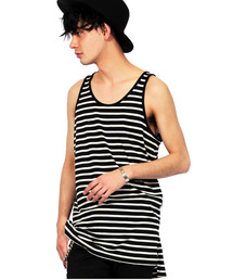 ８(eight) | ロング丈 タンクトップ ボーダー (タンクトップ)