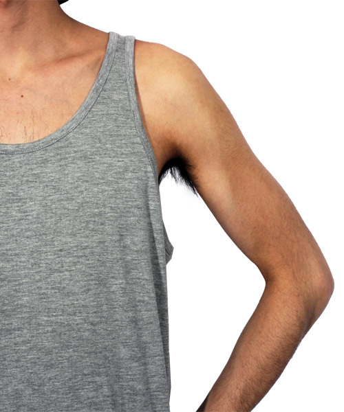 ８(eight)（エイト）の「ロング丈 タンクトップ ボーダー （タンクトップ・メンズ・ブラック/ホワイト×ブラック/ホワイト/グレー/ホワイト×レッド・MEDIUM/LARGE）」の9枚目の写真