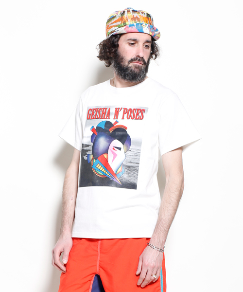 ALDIES（アールディーズ）の「Geisha T / ゲイシャT（Tシャツ/カットソー・メンズ・ホワイト/グリーン/ネイビー/ブラック・LARGE/SMALL/MEDIUM/X-SMALL）」の2枚目の写真