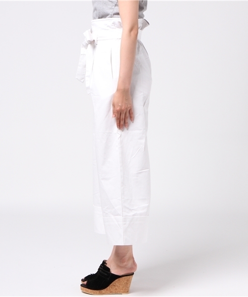 archives（アルシーヴ）の「ハイウエストワイドパンツ（チノパンツ・レディース・キャメル/オフホワイト/カーキ・MEDIUM）」の5枚目の写真