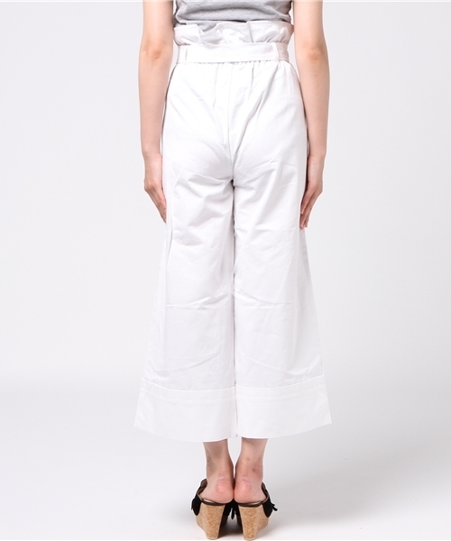 archives（アルシーヴ）の「ハイウエストワイドパンツ（チノパンツ・レディース・キャメル/オフホワイト/カーキ・MEDIUM）」の6枚目の写真