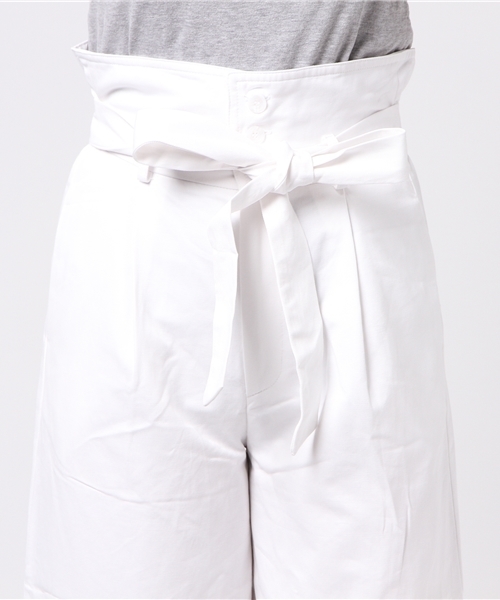 archives（アルシーヴ）の「ハイウエストワイドパンツ（チノパンツ・レディース・キャメル/オフホワイト/カーキ・MEDIUM）」の7枚目の写真