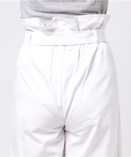 archives（アルシーヴ）の「ハイウエストワイドパンツ（チノパンツ・レディース・キャメル/オフホワイト/カーキ・MEDIUM）」の8枚目の写真