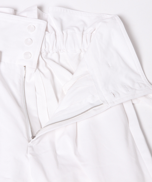 archives（アルシーヴ）の「ハイウエストワイドパンツ（チノパンツ・レディース・キャメル/オフホワイト/カーキ・MEDIUM）」の11枚目の写真