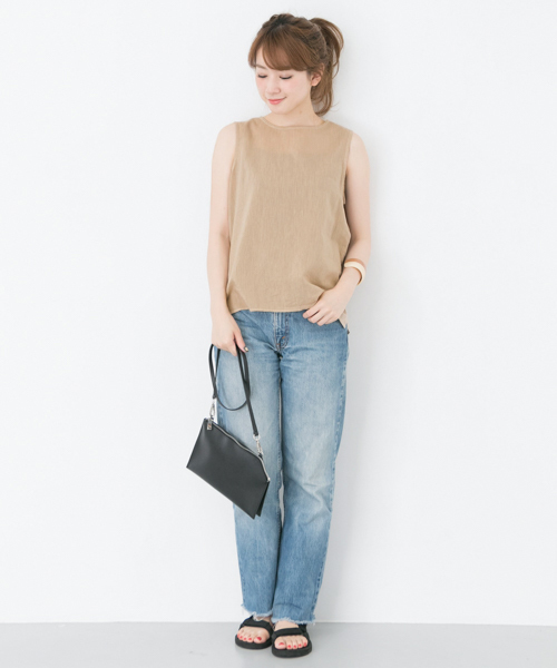 URBAN RESEARCH（アーバンリサーチ）の「フィラフィーバックリボンブラウス（シャツ/ブラウス・レディース・ベージュ/ピンク系その他/オフホワイト・FREE）」の9枚目の写真