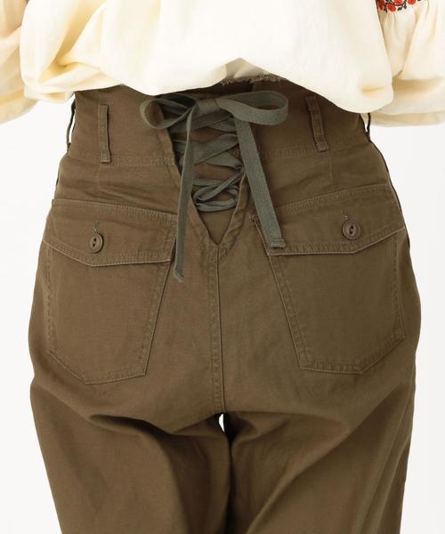 Another Edition(アナザーエディション)の「レースアップカーゴパンツ2(カーゴパンツ・レディース・ベージュ/ブラック/オリーブ・SMALL/MEDIUM)」の13枚目の写真