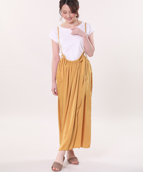 Clear Impression クリアインプレッション の 2wayキャミソールワンピース ジャンパースカート Wear Clear Impression クリアインプレッション の 2wayキャミソールワンピース ジャンパースカート Wear