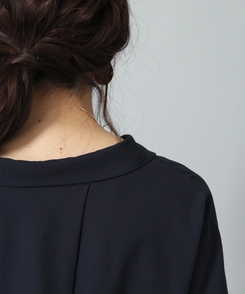 Andemiu（アンデミュウ）の「ソデタックヌケエリブラウス769096（シャツ/ブラウス・レディース・ブラウン/その他/アイボリー/ネイビー/イエロー・FREE）」の13枚目の写真