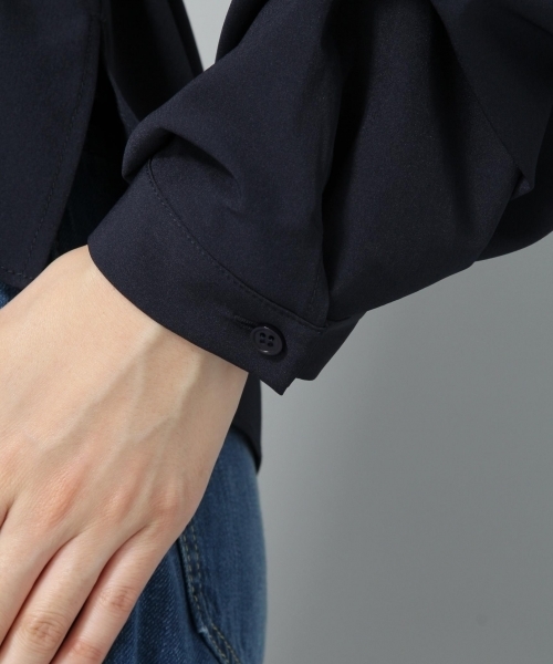 Andemiu（アンデミュウ）の「ソデタックヌケエリブラウス769096（シャツ/ブラウス・レディース・ブラウン/その他/アイボリー/ネイビー/イエロー・FREE）」の18枚目の写真