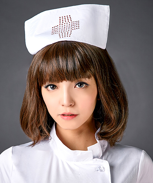 OSYAREVO（オシャレボ）の「コスプレ スタンドカラー バックリボン ナース レディース ホワイトデー 記念日（コスチューム/パーティーグッズ・レディース・ホワイト/ベビーピンク・MEDIUM/LARGE/X-LARGE）」の20枚目の写真