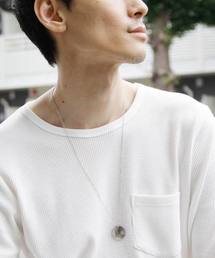 decide（ディサイド）の「decide/サークルプレートチェーンネックレス　ジャーマンシルバー（ネックレス）」