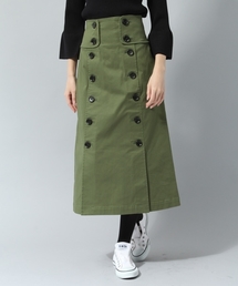 Andemiu | ボタンストレートトレンチスカート778543(スカート)