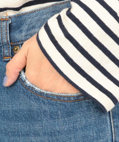 Another Edition（アナザーエディション）の「デニムフリルパンツ（デニムパンツ・レディース・ライトブルー/コバルトブルー・SMALL/MEDIUM）」の6枚目の写真