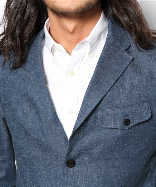 KATO`（カトー）の「KATO`/DJ311411H（スーツジャケット・メンズ・インディゴブルー・48/44/46）」の5枚目の写真