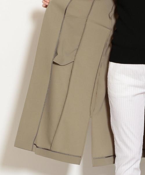 XLサイズ✨ レオナール シルク混 ガウンコート ロング ベルト グリーン 絹 XLサイズ✨ レオナール シルク混 ガウンコート ロング ベルト