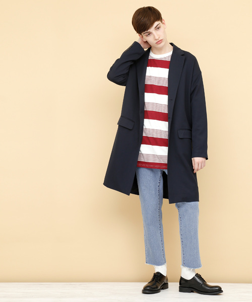 EMMA CLOTHES（エマクローズ）の「ヴィンテージストレッチテーパードリラックスデニム（デニムパンツ・メンズ・サックスブルー/ライトブルー/ブルー・L/M）」の5枚目の写真