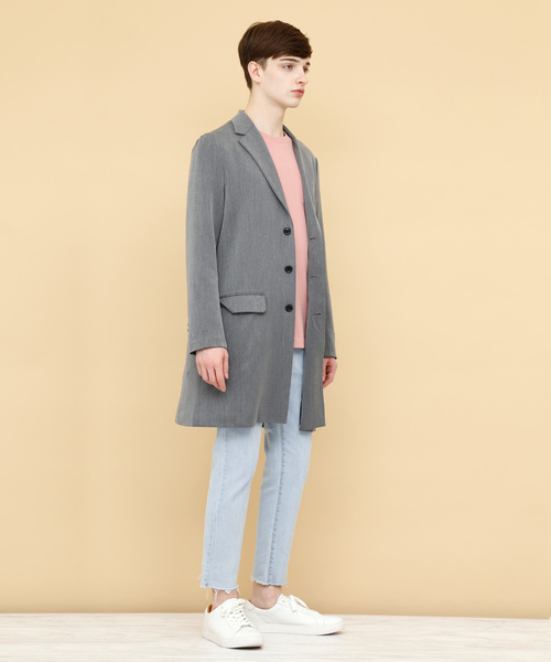 EMMA CLOTHES（エマクローズ）の「ヴィンテージストレッチテーパードリラックスデニム（デニムパンツ・メンズ・サックスブルー/ライトブルー/ブルー・L/M）」の7枚目の写真