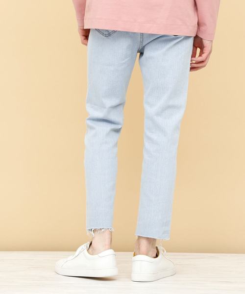 EMMA CLOTHES（エマクローズ）の「ヴィンテージストレッチテーパードリラックスデニム（デニムパンツ・メンズ・サックスブルー/ライトブルー/ブルー・L/M）」の9枚目の写真