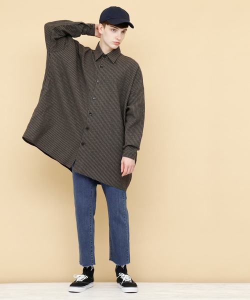 EMMA CLOTHES（エマクローズ）の「ヴィンテージストレッチテーパードリラックスデニム（デニムパンツ・メンズ・サックスブルー/ライトブルー/ブルー・L/M）」の10枚目の写真