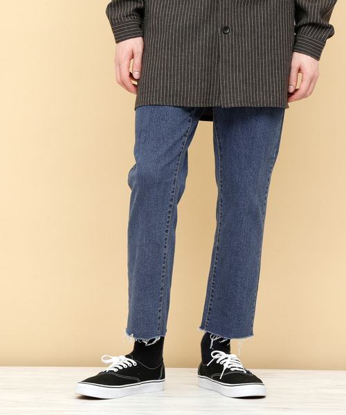 EMMA CLOTHES（エマクローズ）の「ヴィンテージストレッチテーパードリラックスデニム（デニムパンツ・メンズ・サックスブルー/ライトブルー/ブルー・L/M）」の12枚目の写真