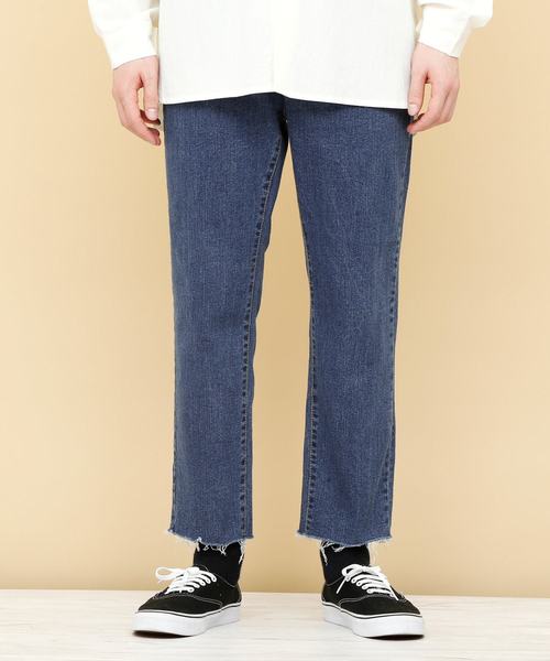 EMMA CLOTHES（エマクローズ）の「ヴィンテージストレッチテーパードリラックスデニム（デニムパンツ・メンズ・サックスブルー/ライトブルー/ブルー・L/M）」の13枚目の写真