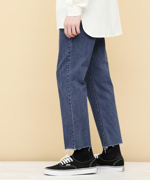 EMMA CLOTHES（エマクローズ）の「ヴィンテージストレッチテーパードリラックスデニム（デニムパンツ・メンズ・サックスブルー/ライトブルー/ブルー・L/M）」の14枚目の写真