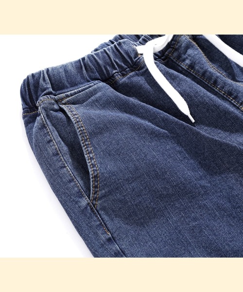 EMMA CLOTHES（エマクローズ）の「ヴィンテージストレッチテーパードリラックスデニム（デニムパンツ・メンズ・サックスブルー/ライトブルー/ブルー・L/M）」の17枚目の写真