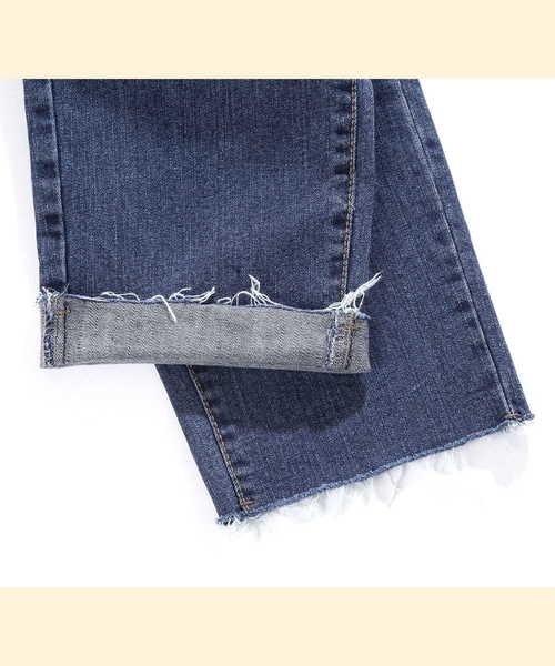 EMMA CLOTHES（エマクローズ）の「ヴィンテージストレッチテーパードリラックスデニム（デニムパンツ・メンズ・サックスブルー/ライトブルー/ブルー・L/M）」の20枚目の写真