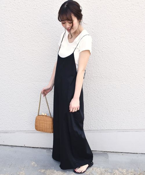 SHIPS（シップス）の「バックリボンサロペット◇（つなぎ/オールインワン・レディース・ブラック/マスタード/ネイビー・ONE SIZE）」の10枚目の写真