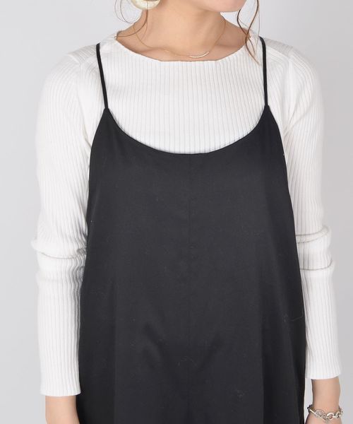 SHIPS（シップス）の「バックリボンサロペット◇（つなぎ/オールインワン・レディース・ブラック/マスタード/ネイビー・ONE SIZE）」の11枚目の写真