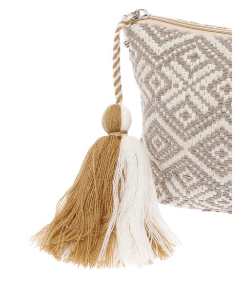AMERICAN HOLIC（アメリカンホリック）の「フリンジ付幾何学柄ポーチ（ポーチ・レディース・ピンク/ベージュ/ネイビー・FREE）」の11枚目の写真