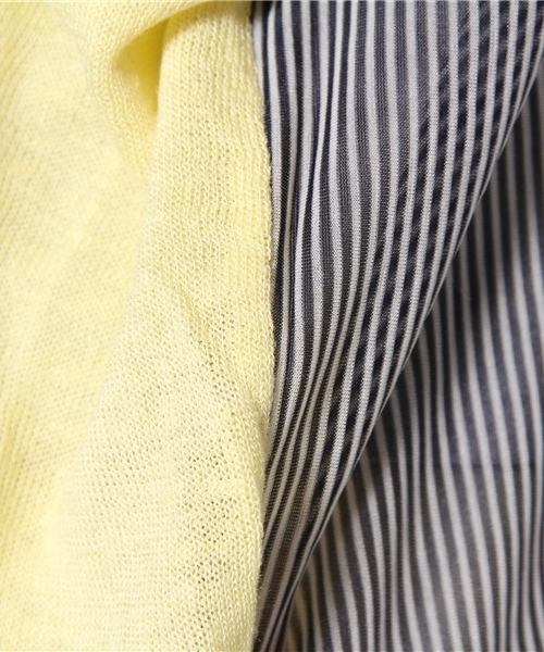 Acienta（アシエンタ）の「布帛切替チュニック（チュニック・レディース・アイボリー/ネイビー/ライトイエロー・FREE）」の5枚目の写真