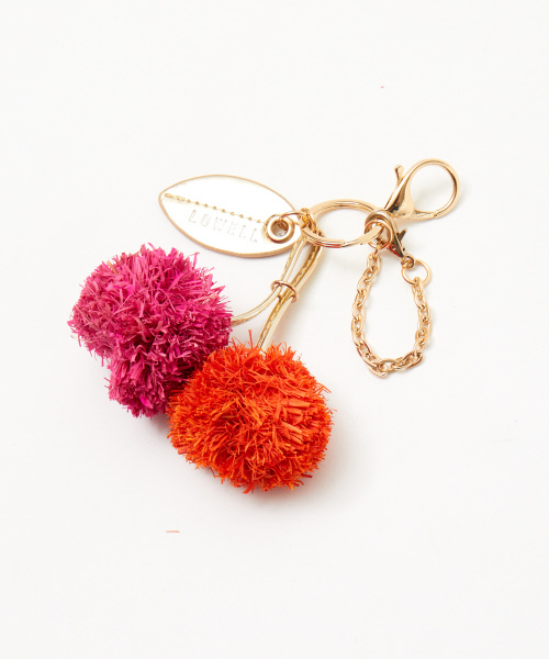 LOWELL things（ロウェル　シングス）の「ラフィアチェリーチャーム（チャーム・レディース・ピンク/グリーン/ラベンダー・FREE）」の6枚目の写真