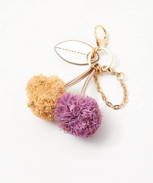 LOWELL things（ロウェル　シングス）の「ラフィアチェリーチャーム（チャーム・レディース・ピンク/グリーン/ラベンダー・FREE）」の5枚目の写真