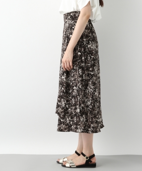 LEPSIM（レプシィム）の「ガラプリントフレアスカート　796644（スカート・レディース・ブラック/ネイビー/オフホワイト・LARGE/MEDIUM）」の11枚目の写真