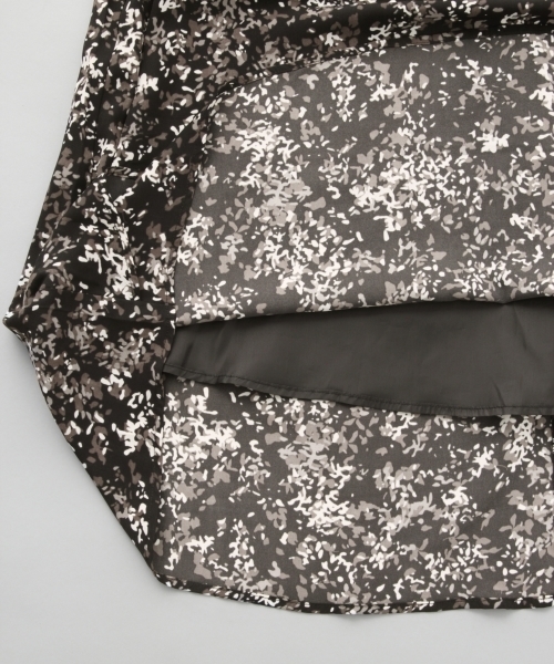 LEPSIM（レプシィム）の「ガラプリントフレアスカート　796644（スカート・レディース・ブラック/ネイビー/オフホワイト・LARGE/MEDIUM）」の12枚目の写真