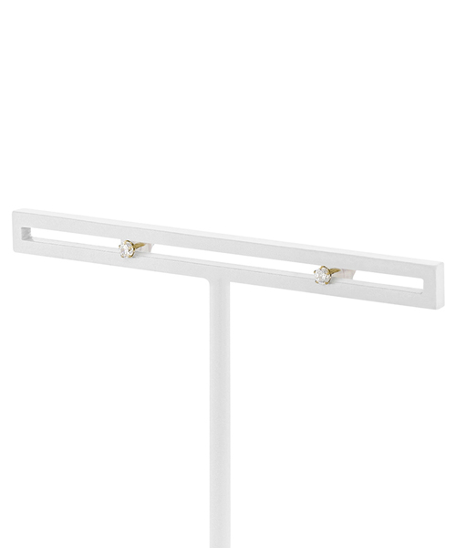 ESTELLE（エステール）の「K18 イエローゴールド キュービックジルコニア ピアス （SS） ESTELLE/エステール（ピアス（両耳用）・レディース・イエローゴールド・-）」の7枚目の写真