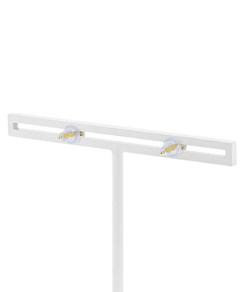 ESTELLE（エステール）の「K18 イエローゴールド キュービックジルコニア ピアス （SS） ESTELLE/エステール（ピアス（両耳用）・レディース・イエローゴールド・-）」の6枚目の写真