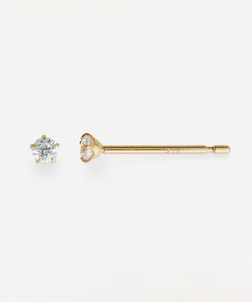 ESTELLE（エステール）の「K18 イエローゴールド キュービックジルコニア ピアス （SS） ESTELLE/エステール（ピアス（両耳用）・レディース・イエローゴールド・-）」の9枚目の写真